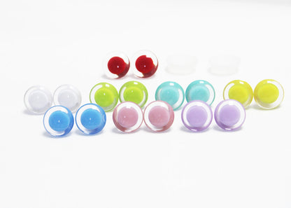 10pair  25mm 30mm new design blue pink red white yellow light green Emerald PUPIL 3D clear safety toy eyes with  hard washer