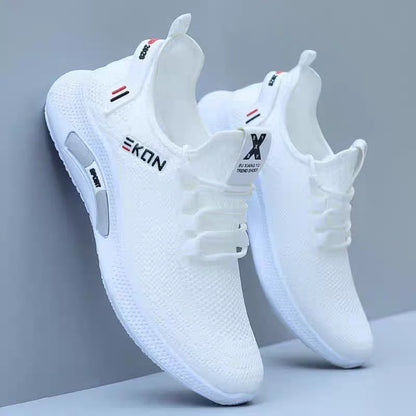 Spring White Casual Shoes Breathable Non-slip Walking Sneakers Men Shoes Outdoor 2024  Comfortable Fashion Lace Up Running Shoes