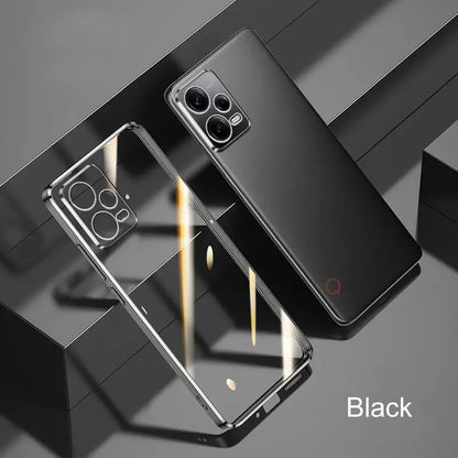 Luxury Plating Clear Case For Xiaomi Redmi Note 12 Pro 5g 12s 4g 12pro Plus Soft Silicone Transparent Bumper Back Cover Note12 S