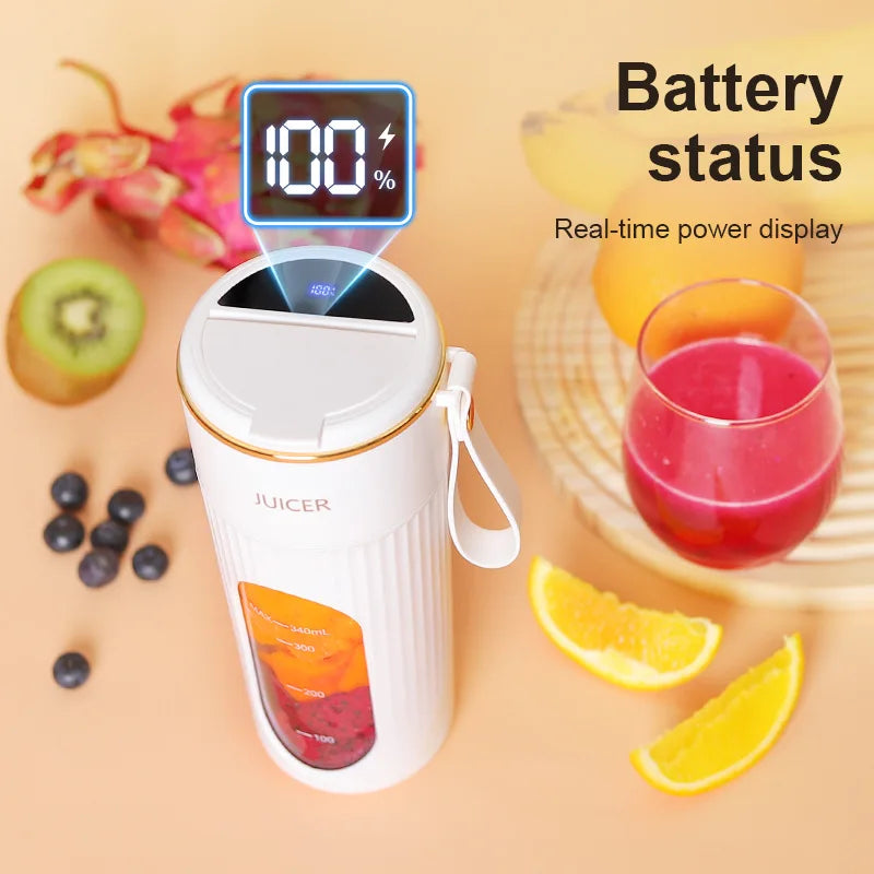 Juicer Cup Wireless Charging Small Portable High Quality Macaron Color Juice Cup Multi-functional Home  Automatic Fruit Blender