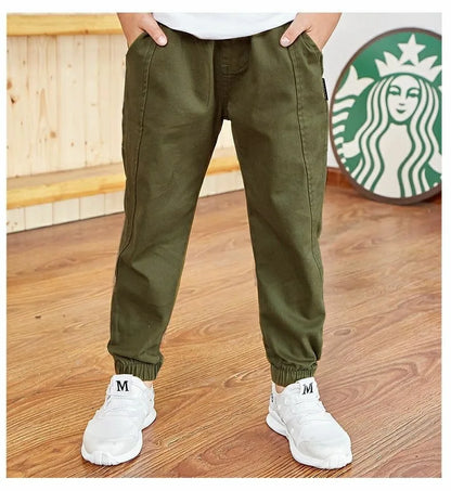 Spring Autumn Cotton Boys Pants Children Trousers Casual Kids Sports Pants 3 4 5 6 7 8 9 10 11 12 13 Years Teenager Boys Clothes