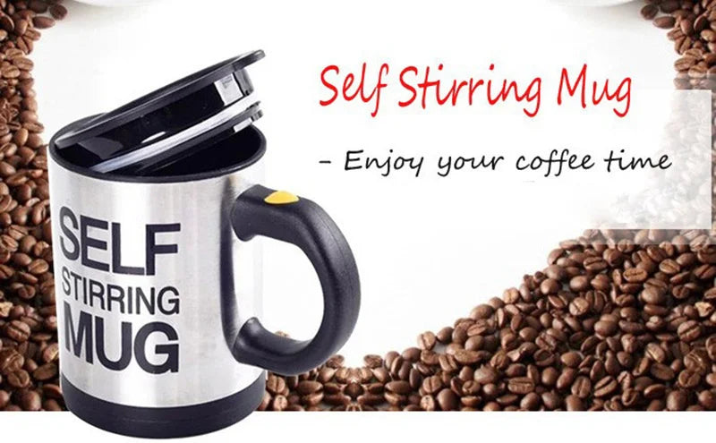 Self Stirring Mug Mixer Mini Electric Blender Portable Coffee Tea Cup  Stainless Steel Automatic Lazy Mixing Auto Stirring Mug