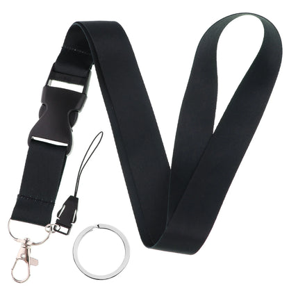 Fashion Mobile Phone Lanyard Pure Color Neck Strap Keychian Credencial Lanyard For Keys Id Card Holder Pass Key Ring Accessories