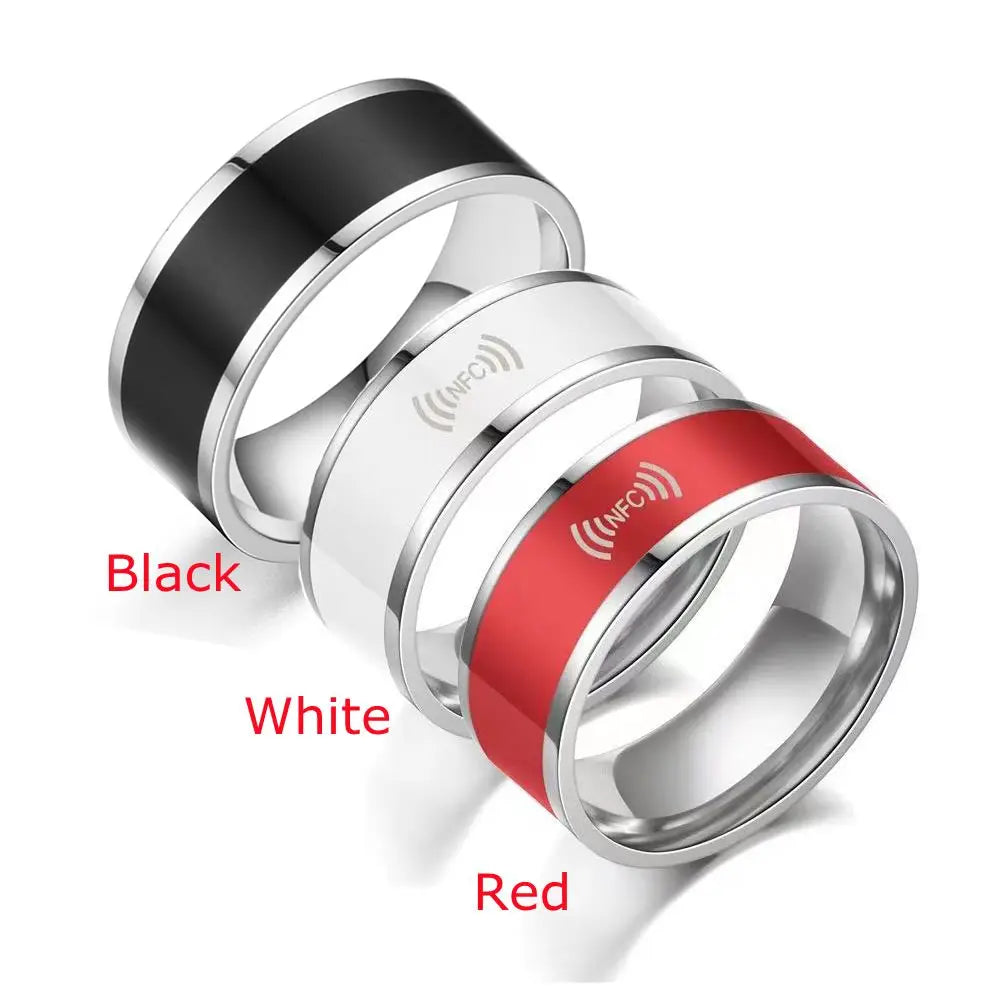 NFC Smart Finger Ring Women Man Waterproof Intelligent Wear Connect Android Phone Equipment Fashion Rings