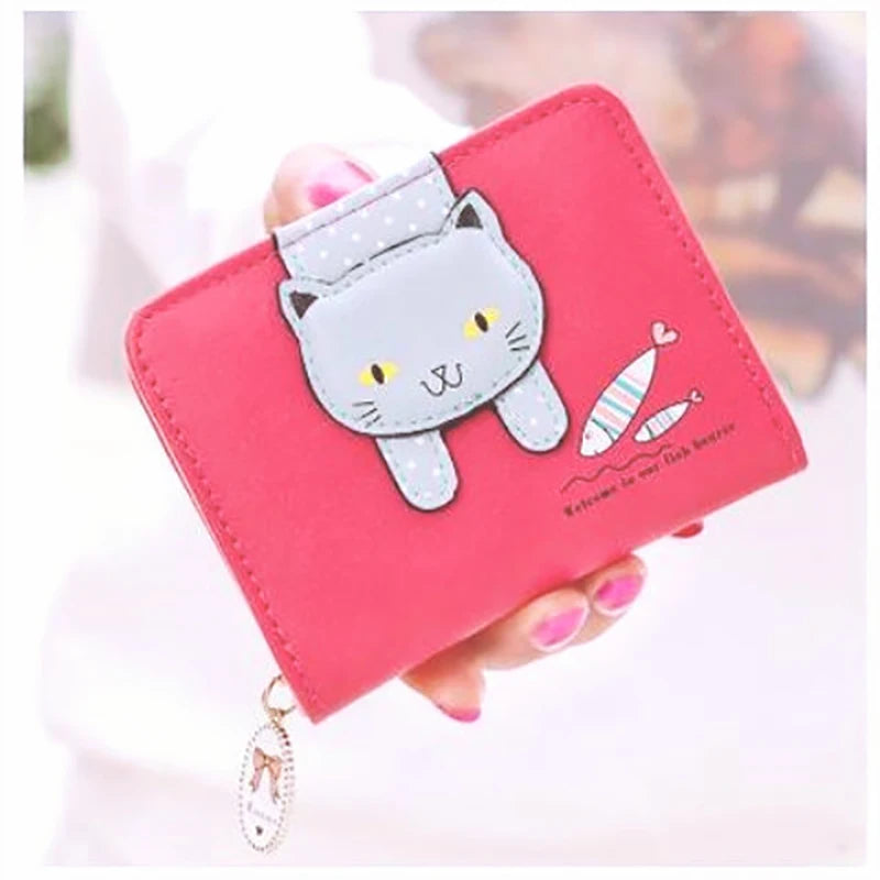 Wallest Women Purse Cute  Anime Wallet  Portable Small Luxury Wallets for Women Clutch Bag Carteras Para Mujer Coin Pocket