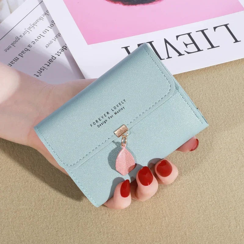 Trifold Clutch Coin Purse, Minimalist Credit Card Holder, Women's Casual Wallet