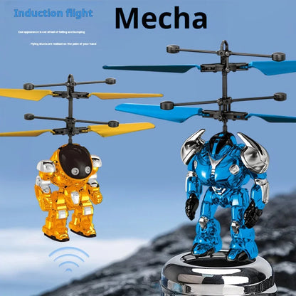 Mech Warrior Toy Energy-Saving Induction Robot Aircraft Mech warrior Induction Flying Remote Control Birthday Gift To Children