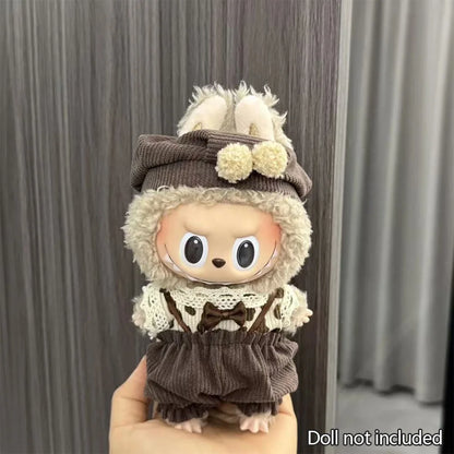 Mini Plush Doll'S Clothes Outfit Accessories For Korea Kpop Exo Labubu V1 V2 Idol Dolls Pit strip climbing suit Clothing Gift