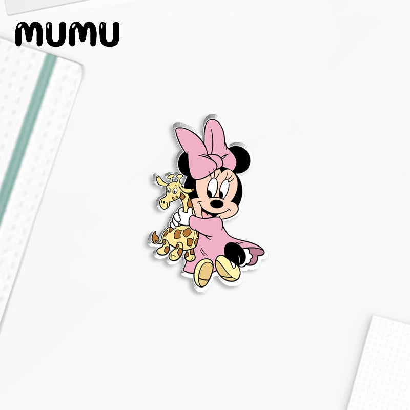 2024 New Minnie Mouse Lapel Pin Cartoon Acrylic Brooches Handmade Epoxy Jewelry Shirt Bag Badge