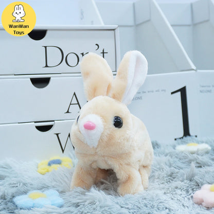 Cute Interactive Electronic Pet Rabbit Toy Perfect Gift for Kids Desktop Ornaments Birthday party Christmas Easter Thanksgiving