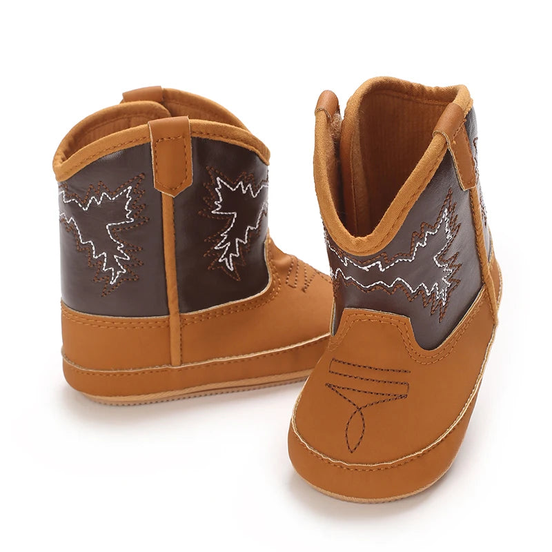 Baby Booties Vintage Tassel Anti-slip Sole Winter Warm Baby Boys Girls Western Boots Snow Booties First Walkers Infant Shoes