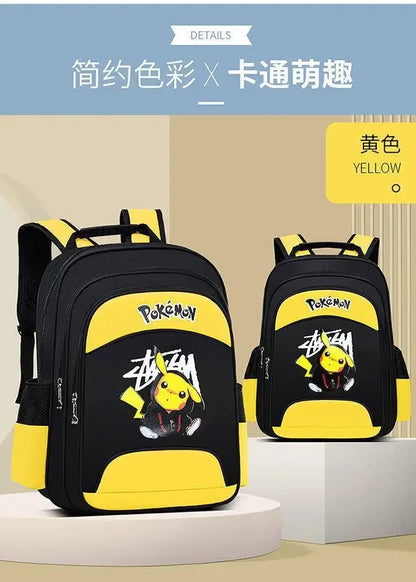 Primary school students boys backpacks are lightening trendy cartoon lightweight back protection children backpack