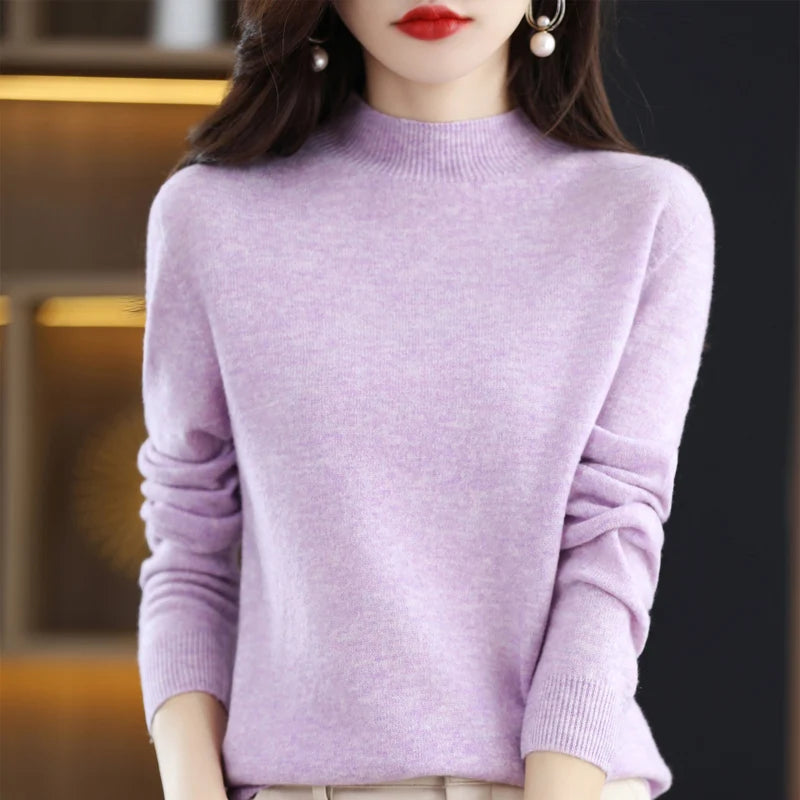 Cashmere Sweater Female 100% Merino Wool Winter Women Knitted Femme Pullover Top Winter Warm Women's 2024 New