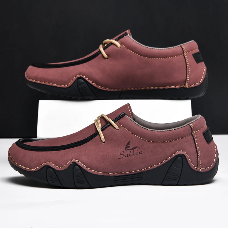 New Casual Shoes For Men Sneakers Handmade Soft Men Loafers Plus Size 39-48 Men Moccasins Lightweight Boat Footwear