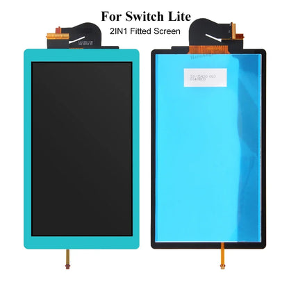 NEW Full-Fitted 2 IN 1 Screen Assembly Digitizer Replacement LCD Screen Full Screen Assembly for Nintendo Switch Lite Console