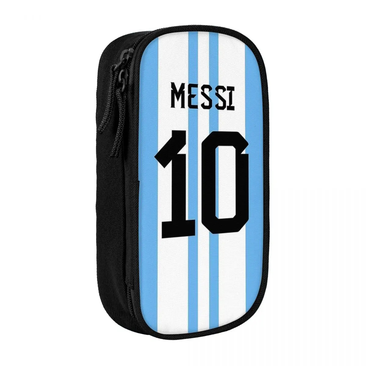 Football Messi Pencil Cases for Fan Soccer Lover Messied Pen Holder Bag Student Big Capacity Students School Gifts Pencil Pouch