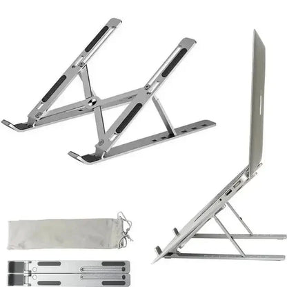 Portable Laptop Stand Aluminum Notebook Support Computer Bracket Macbook Air Pro Holder Accessories Foldable Lap Top Base For Pc