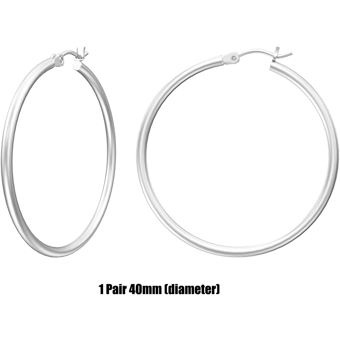 Shevalues Hoop Earrings Set for Women Man 14K Real Gold Plated Copper Hoops with 925 Sterling Silver Needle New Modern Jewelry