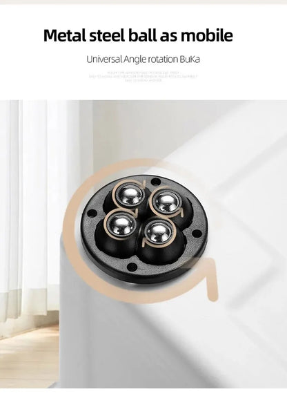 4PCS Non Punching Adhesive Furniture Ball Universal Pulley Household Mobile Base Accessories Trash Can Bottom Small Wheel