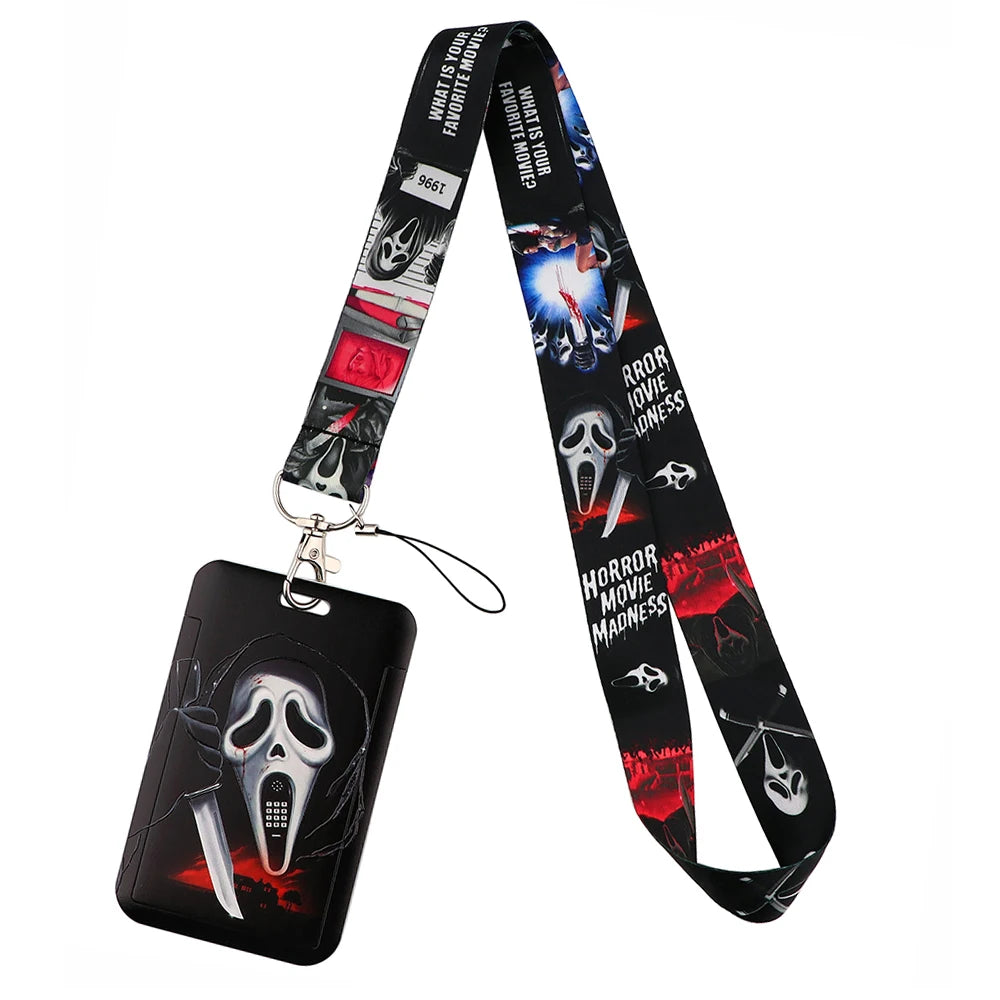 Lilo Stitch Cute Couples Lanyard For Keys Chain Credit Card Cover Pass Mobile Phone Charm Straps ID Badge Holder Key Accessories