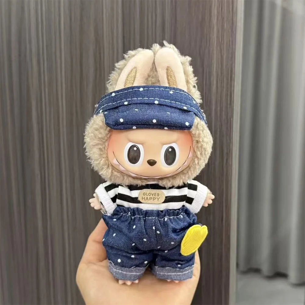 Mini Plush Doll'S Clothes Outfit Accessories For Korea Kpop Exo Labubu V1 V2 Idol Dolls Pit strip climbing suit Clothing Gift