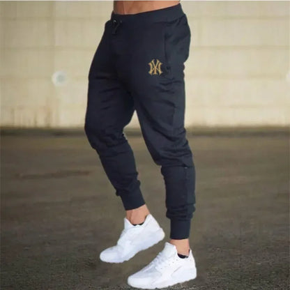 2024Spring and summer new men's casual pants sports jogging sportwear sports pants Harajuku street pants elastic thin pants