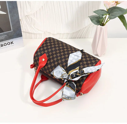 2024 Fashion Women's Bag, Fashionable Women's Bag, Silk scarf ladies Handbag, European And American One Shoulder Crossbody Bag