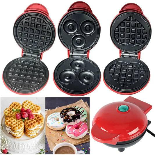 Mini Waffle Maker Quick Heat-Up Nonstick Pancake Egg Cake Oven Pan Versatile Household Breakfast Desserts Electric Baking Pan