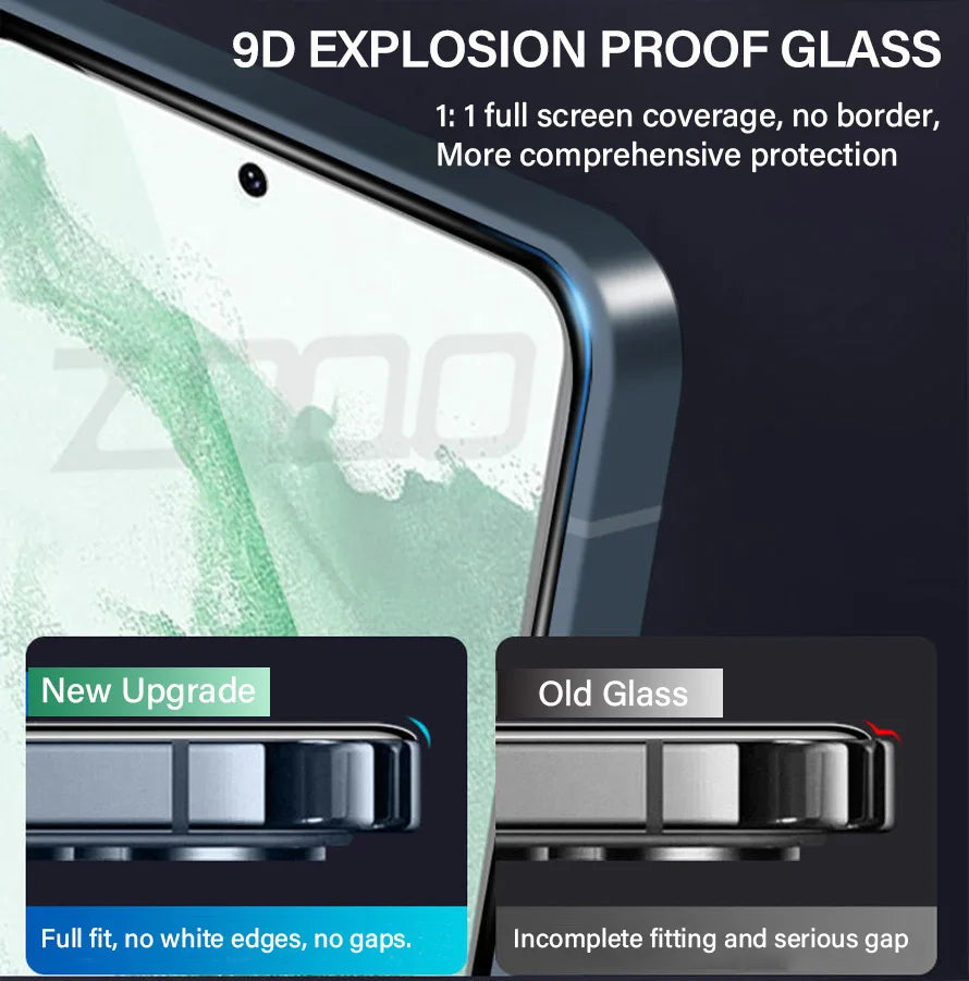 2PCS Tempered Glass For Samsung Galaxy S21 S22 S23 Plus S24 Ultra Screen Protectors Fingerprint Unlocking Galaxy S23 S21 S20 FE