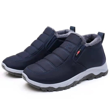 Winter Men’s Plugging Thickening Sneakers Lightweight Warm Soft Flat Shoes Non Slip Comfortable Versatile Walking Shoes