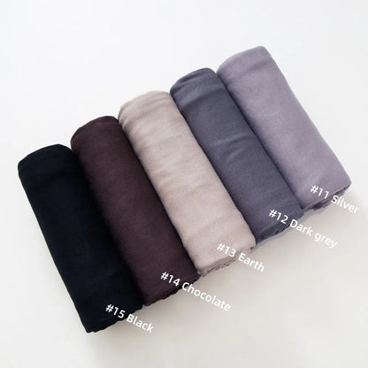 29Colors Premium Jersey Hijab Scarf Solid Muslim Long Scarves Turban Shawl Elastic Cotton Arab Headscarf Head Wraps Saudi Hijabs