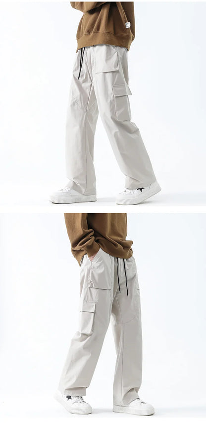 Streetwear Hip Hop Joggers Cargo Pants Men Multi-Pocket Elastic Waist Harem Trousers Male Harajuku Casual Woman Sweatpants