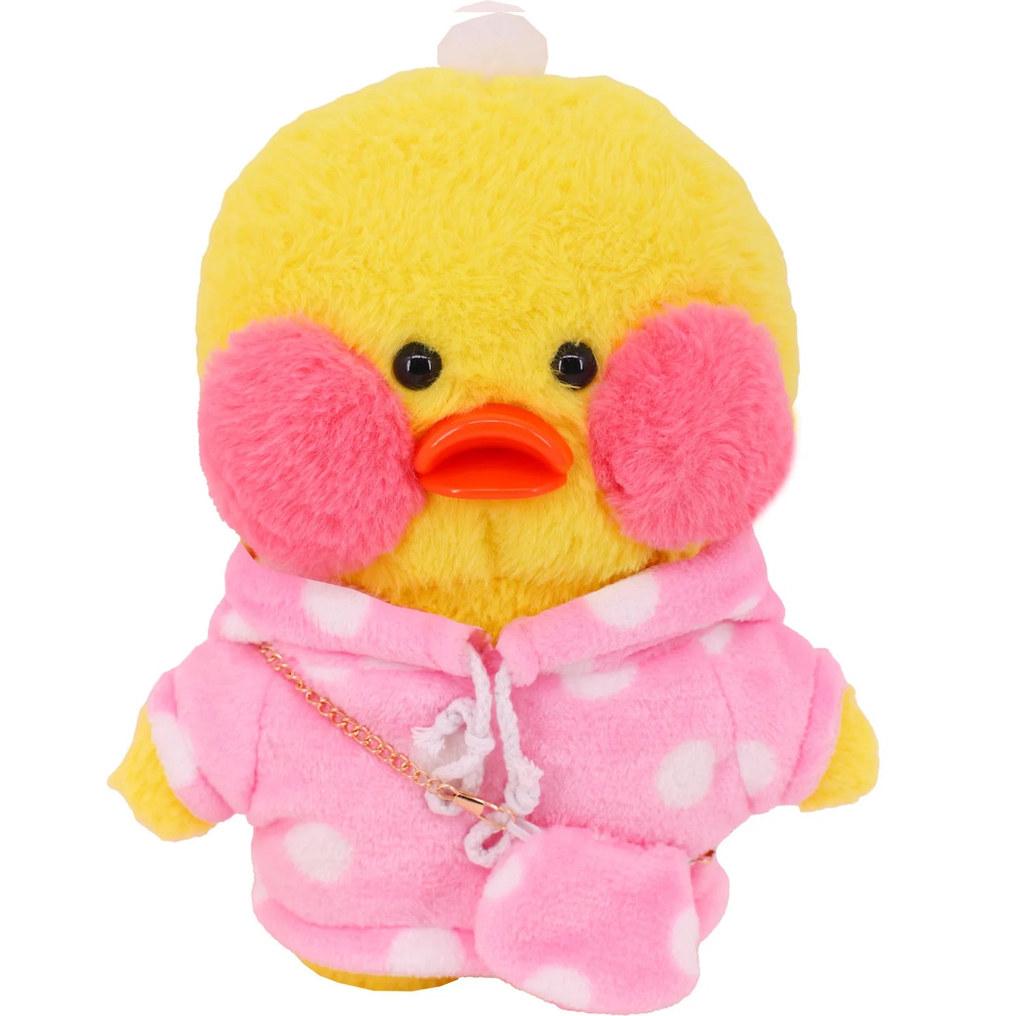 2pcs Kawaii Cartoon Lalafanfan Duck Clothes Sweater+Bag Hoodie For 30cm Duck Clothes Lalafanfan Clothes Plush Stuffed Toy Girl`s