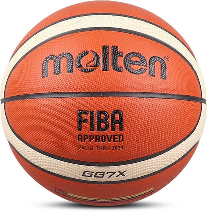 Indoor Outdoor Basketball FIBA Approved Size 7  PU Leather Match Training Men Women Basketball baloncesto