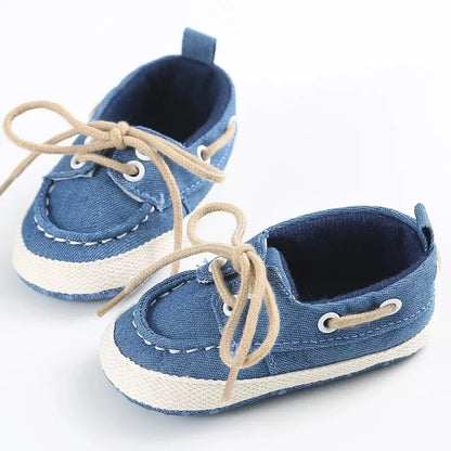 Walking Baby Shoes Sailor Formal Canvas Soft Sole Newborn Boy Girl Toddler Casual