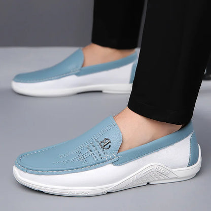 Extra Large Size Men Casual Leather Shoes White Shoes Spring and Autumn Versatile Sneakers Casual Men Leather Shoes