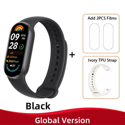 Global Version Xiaomi Smart Band 9 150+ Sports Modes Sleep Monitoring 1.62" AMOLED Display 21-day Battery Mi Wrist Sport Watch