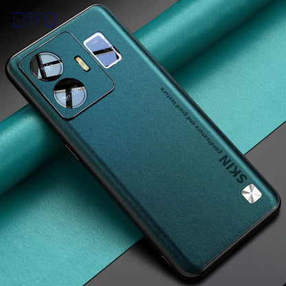 For realme GT Neo 5 Case Leather Pattern Case for OPPO realme GT 3 Shockproof Cover Luxury Leather Case for realme GT3 GT Neo5