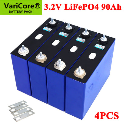 4PCS 3.2V 280Ah 202Ah 105Ah 100ah LiFePO4 Rechargeable battery DIY 12V for Electric car RV Solar Energy Golf Cart TAX FREE