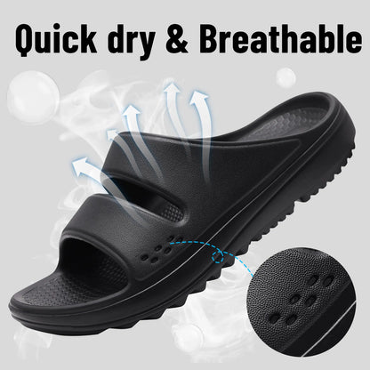 Kidmi Flat Sandals For Women New Orthopedic Sandals Arch Support Slides Soft Cloud Slippers Bathroom Shoes Home Shower Shoes