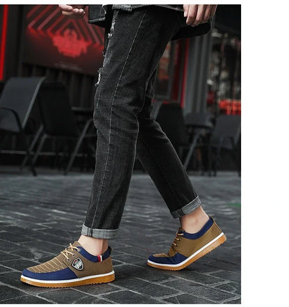 Men's casual shoes Vulcanized Work loafers Mesh Lightweight Man sports shoes Canvas Shoes for Men zapatos para hombres2024