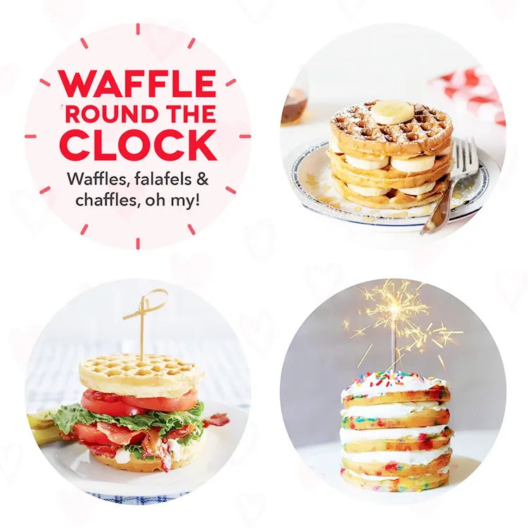 220V EU Plug Mini Electric Waffles Maker Bubble Egg Cake Oven Breakfast Love Heart Shaped Waffle Maker Cooking Appliance