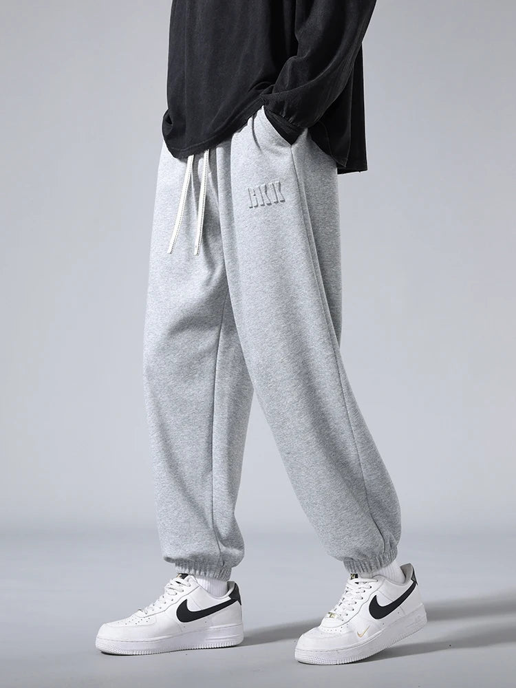 Men's Jogger Cotton Sweatpants Big Size 8XL 7XL 6XL Sports Baggy Pants Sting Banding  Hip Hop Loose Harem Trousers