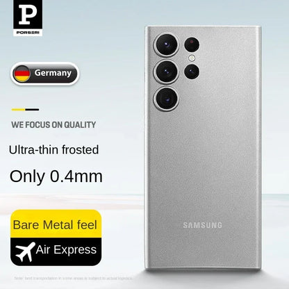 Case For samsung galaxy s24 s25 plus ultra Thin Fundas Carbon Back Hard PP Shockproof Cover 0.4mm pp Clear Phone