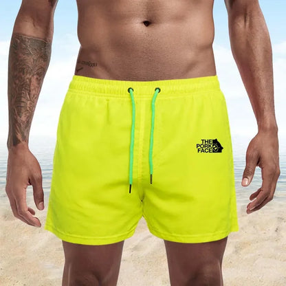 2024 Quick-drying Swimming Trunks Men's Swimsuit Swim Trunks Summer Bathing Pocket Beach Shorts Surf Drawstring Boxers S-4XL