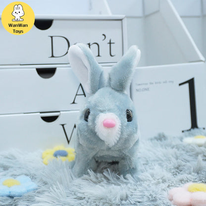 Cute Interactive Electronic Pet Rabbit Toy Perfect Gift for Kids Desktop Ornaments Birthday party Christmas Easter Thanksgiving