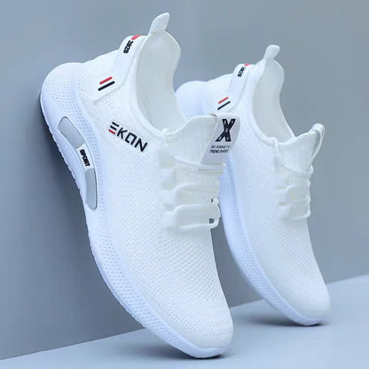 Spring White Casual Shoes Breathable Non-slip Walking Sneakers Men Shoes Outdoor 2024  Comfortable Fashion Lace Up Running Shoes