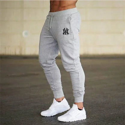 2024Spring and summer new men's casual pants sports jogging sportwear sports pants Harajuku street pants elastic thin pants