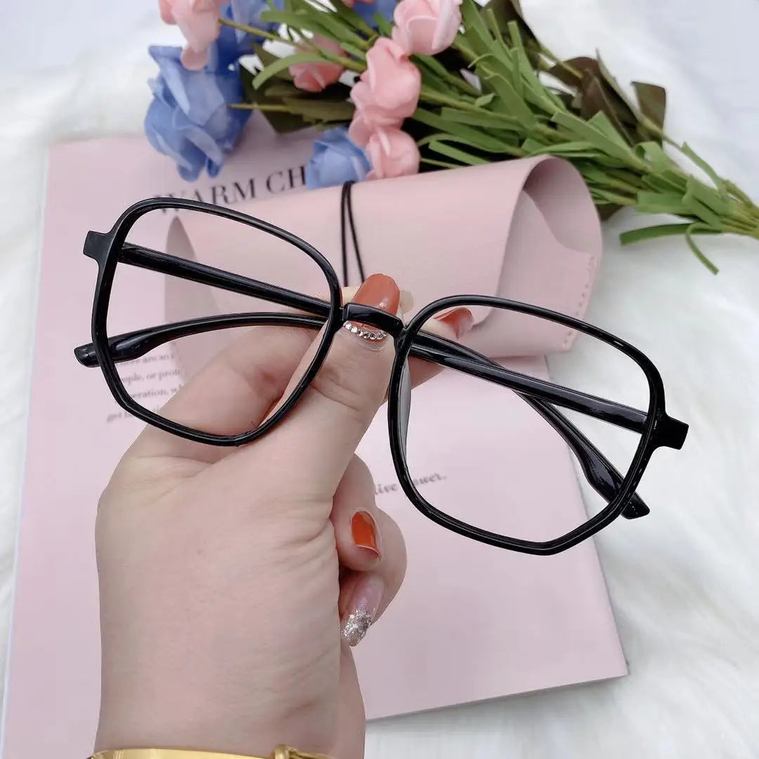 Anti Blue Light Blocking Computer Myopia Glasses Women Men Big Clear Frame Nearsighted Eyeglasses Diopters With 0-1.0-5.5 oculos