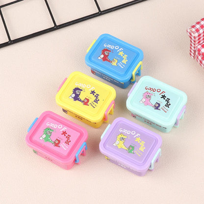 New 1PC 1/12 Dollhouse Mini Plastic Storage Box Model Dollhouse Home Life Scene Decoration Accessories For Kid Pretend Play Toy